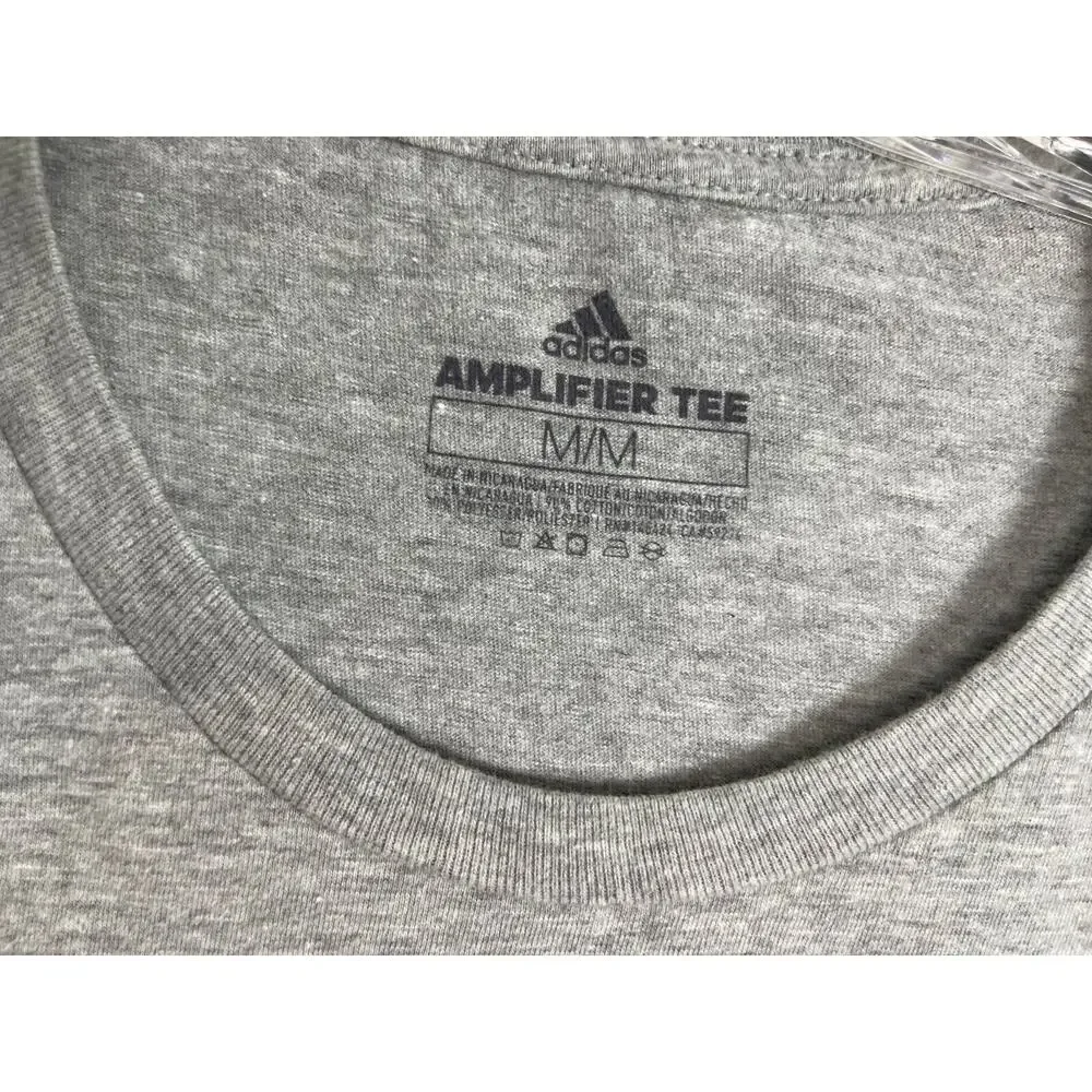 Adidas‎ Amplifier Tee T Shirt Size M Grey